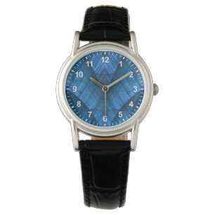 Montre Élégant Bleu de Gemmes Labradorite