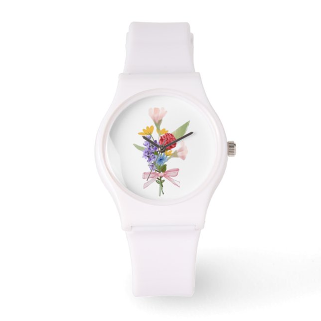 Montre Elegant Floral Bouquet Watch (Recto)