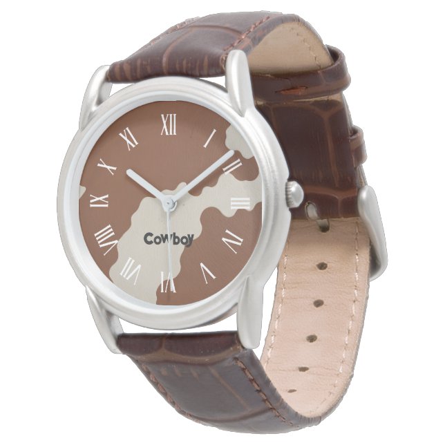 Montre Elegant Luxury Faux Cow Leather Popular Collection (Incliné)