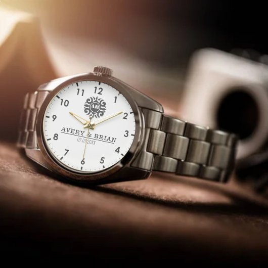 Montre Elegant Luxury  monogram initials names