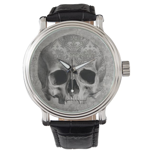Montre Elégant mais Déplaisant Brocade Skull eWatch (devant)