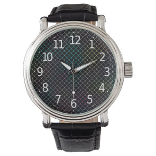 Montre Élégant moderne coloré Motif de chaîne de clô