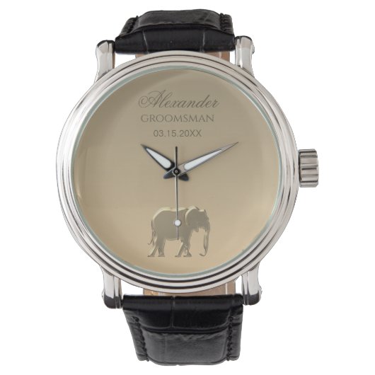 Montre Élégant Monogramme Or (devant)