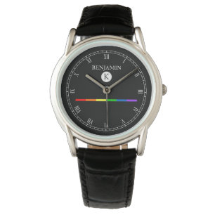 Montre Elégant Monogramme Personnalisé Gay LGBT Watch
