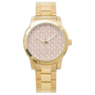 Montre Élégant Motif rose froral