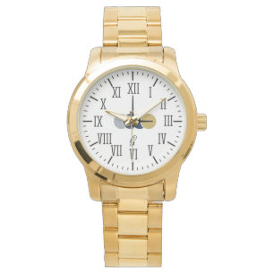 Montre Elégant Personnalisé Hommes & Femmes Or
