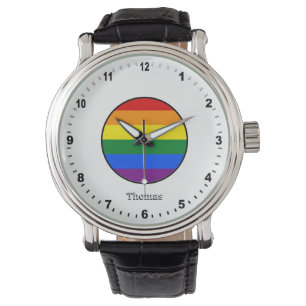 Montre Elégant Rainbow Watch & Rainbow Pride couleurs