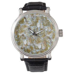 Montre Élégant Rose floral Motif pétal