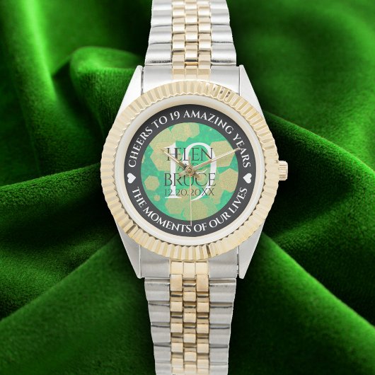 Montre Élégante 19e anniversaire du Mariage de Jade