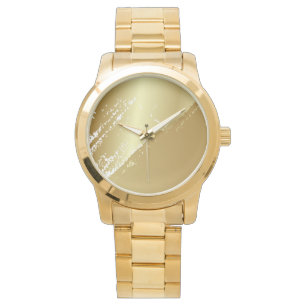 Montre Élégante Classique Or Turquoise pour femmes
