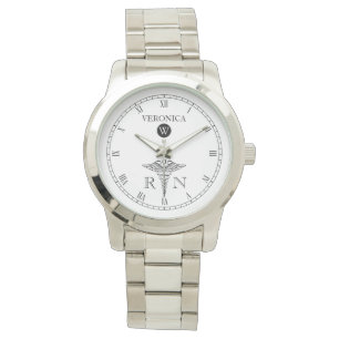 Montre élégante d'infirmière de visage du