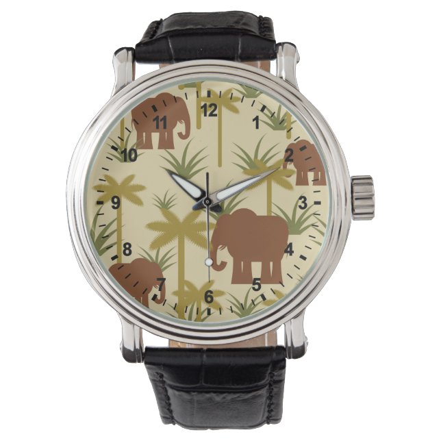 Montre Elephants And Palms (devant)