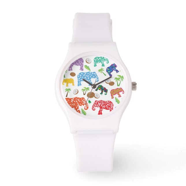 Montre Eléphants tropicaux (Recto)