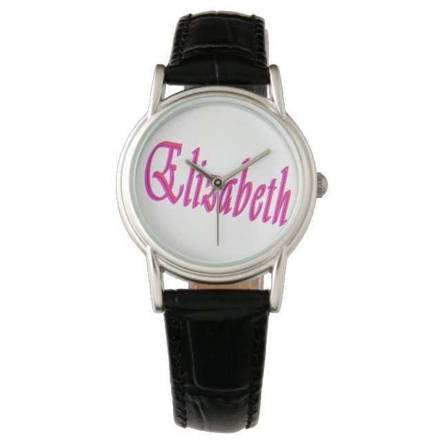 Montre Elizabeth Girls Nom Logo, (devant)