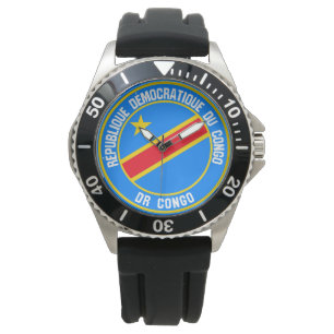 Montre Emblème rond du Congo