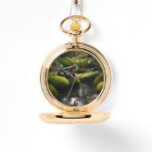 Montre Emerald Serenity: A Green Frog by the River, (Recto)