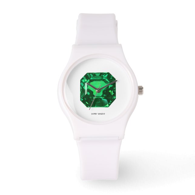 Montre Émeraude octogone (Recto)