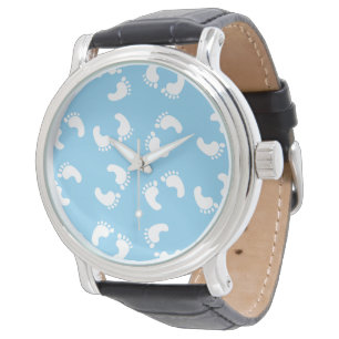 Montre Empreintes de bébé, Pied de bébé, Traces de pas, B