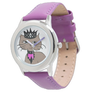 Montre en acier inoxydable Bezel pour enfant/Chat