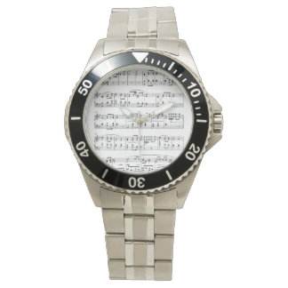 Montre en acier inoxydable pour hommes avec visage