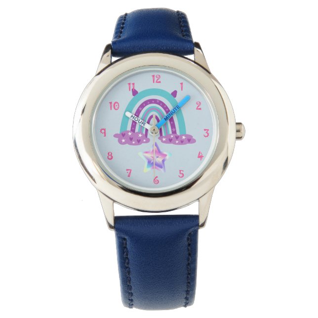 Montre en acier inoxydable Rainbow (devant)