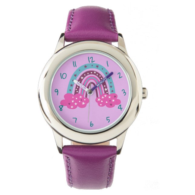 Montre en acier inoxydable Rainbow (devant)