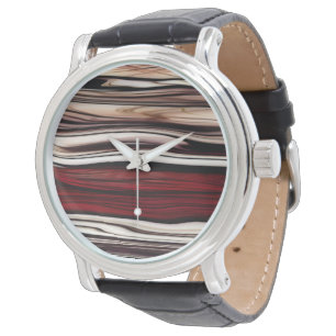 Montre en bois poli