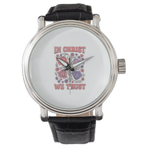 Montre En Christ Nous Avons Confiance Design Vectoriel Ch
