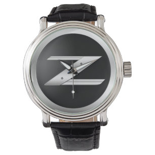 Montre en cuir noir 350Z pour hommes