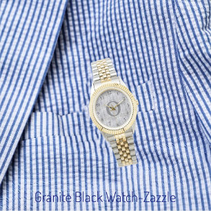 Montre en granit noir