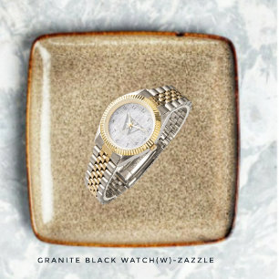 Montre en granit noir