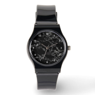 Montre en marbre noir