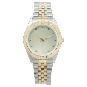 Montre en or à chiffres unisexe oversize