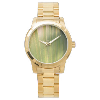 montre en or de palme naturel