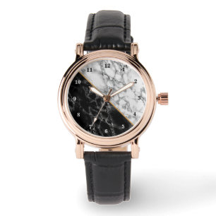Montre en pierre de marbre noir