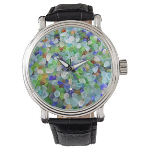 Montre en verre de mer
