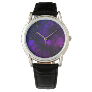 Montre en verre souillé de pourpre par Julie