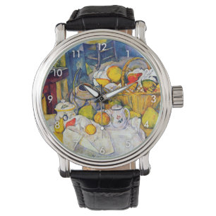 Montre Encore la vie avec panier de fruits, Paul Cezanne