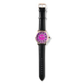 Montre ÉNERGIE SOLAIRE SOLAIRE SOLAIRE / Fuchsia rose, Bl (Sangle)