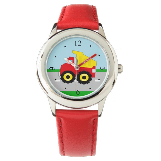 Montre Enfants garçons Construction camion (devant)