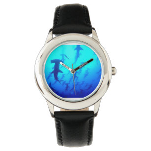 Montre Enfants Hammerhead requins nager Black Watch