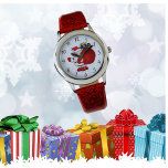 Montre Enfants Père Noël eWatch Noël<br><div class="desc">Les enfants de votre vie vont adorer cette montre rouge étincelante avec Père Noël et son sac de jouets pour les vacances !</div>