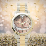 Montre Enfants personnalisés enfants photo noms année mam<br><div class="desc">Ajoutez Votre propre photo préférée de votre famille,  enfants,  mari,  enfants,  amis ou animal de compagnie. Numéros noirs avec minutes. Personnalisez et ajoutez leurs noms et année,  lettres noires. Parfait pour votre mère,  grand-mère le jour de la mère,  ou comme cadeau d'anniversaire ou de Noël.</div>