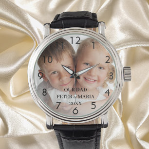Montre Enfants personnalisés nom année papa