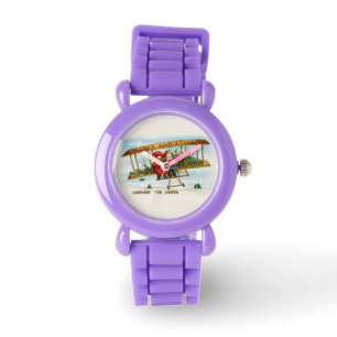 Montre Enfants Vintage De Noël À La Recherche De Père Noë