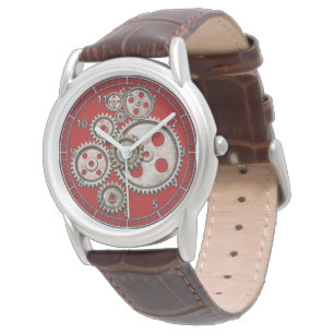 Montre engrenage de moteur d'engin steampunk antique horl