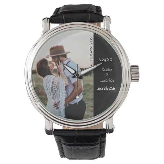 Montre Enregistrer la date Unique Moderne Funny Mariage P (devant)
