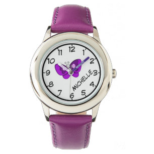 Montre Enseignez à dire le temps, le ruban pourpre de