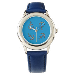 Montre Ensemble d'ancre de bateau de dessin animé