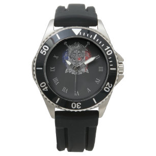 Montre Épées de corbeaux d'Odin Mythologie Viking drapeau